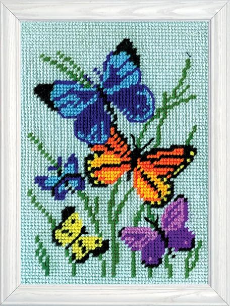 Design Works Crafts 2569 Needlepoint Kit, Butterflies Galore, 5