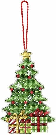 Dimensions Counted Cross Stitch Christmas Tree Ornament Kit, 3'' W x 4.75'' H