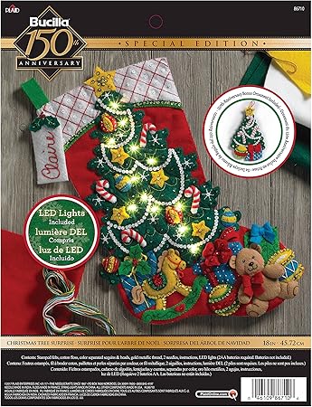 Bucilla Christmas Tree Surprise Stocking Kit