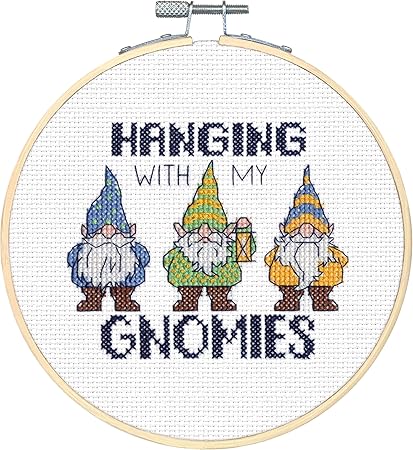 Dimensions 72-76290 Gnomies Embroidery Cross Stitch Kit, 6