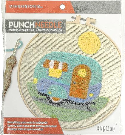 Dimensions 72-76389 Camper Punch Needle Kit for Beginners, 8