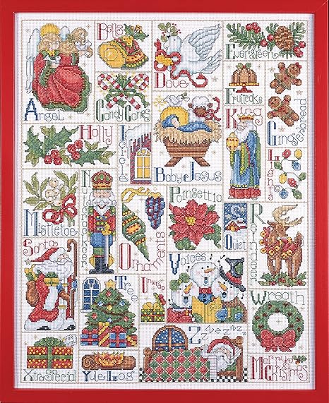 Design Works Crafts Christmas ABC Counted Cross Stitch Kit, Multi