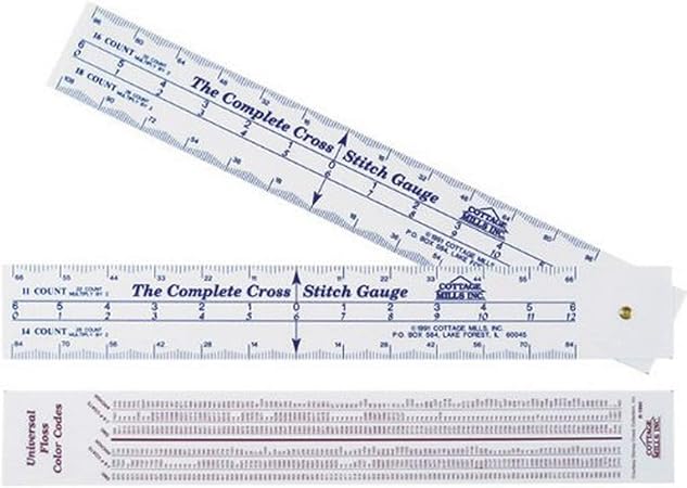 Cottage Mills Cross Stitch Gauge, multicolored