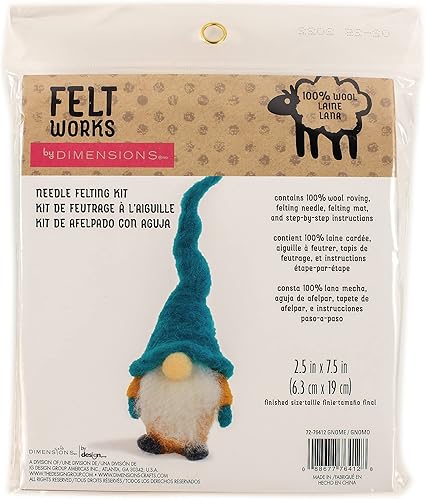 Dimensions Gnome Needle Felting Starter Kit, 2.5