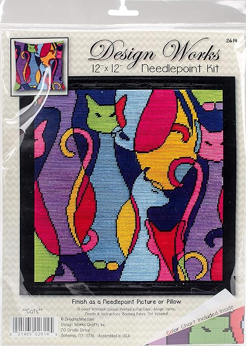 Tobin Design Works Crafts Needlepoint Kit, 12