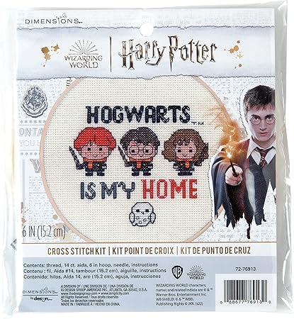 Dimensions 72-76913 Hogwarts Harry Potter Counted Cross Stitch Kit for Beginners, 6