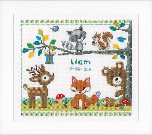 Vervaco Counted Cross Stitch Kit Forest Animals 11.2