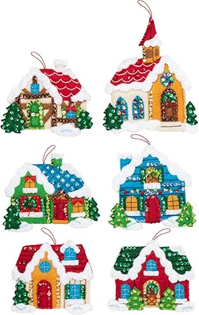 Bucilla Christmas Village Felt Applique Kit