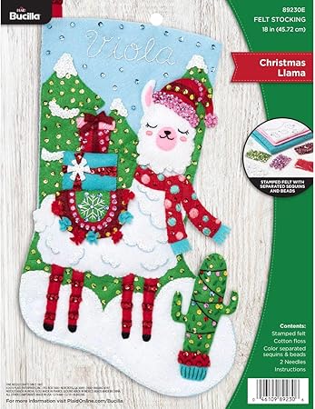 Bucilla Felt Applique Stocking Kit, 18