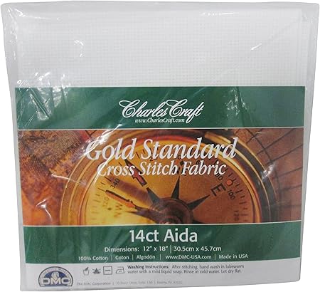 DMC Charles Craft Gold Standard Aida 14 Count 12