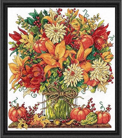 Design Works Crafts Fabulous Fall Counted Cross Stitch Kit, Mulitcolor