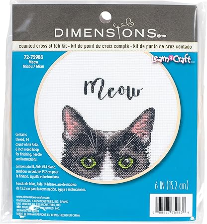 Dimensions X Stitch Kit Meow, Multi