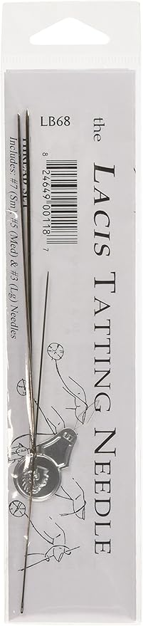 Lacis LB68 Tatting Needle Set, 3-Pack