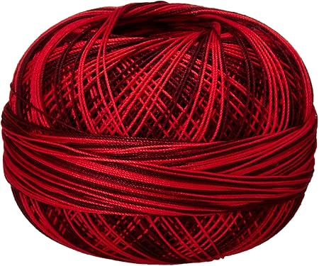 Handy Hands Lizbeth Premium Cotton Thread, Size 40, Red Burst