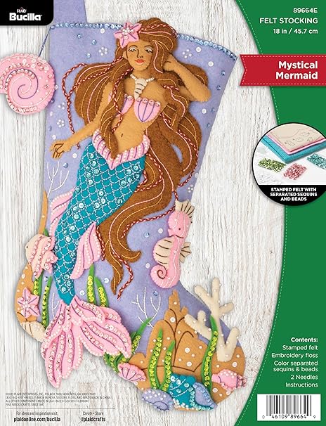 Bucilla, Mystical Mermaid, Felt Applique 18