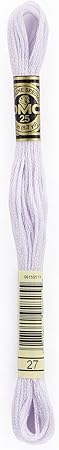 DMC 6-Strand Embroidery Cotton 8.7yd - White Violet