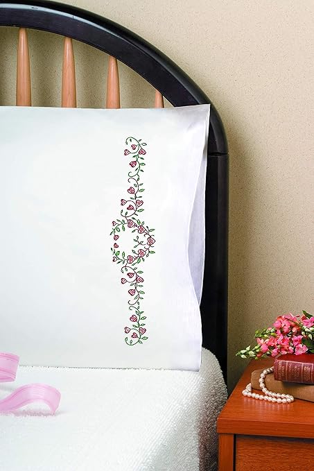 Tobin Stamped Pillowcases, Heart Vine, 20