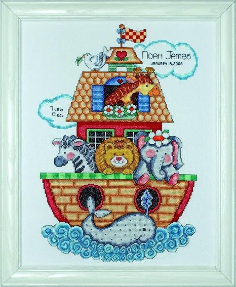 Tobin Noah's Ark, 11 X 14 Cross Stitch Kit, 11