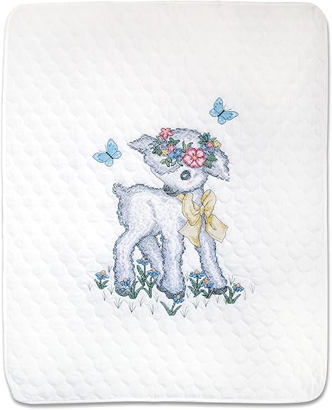 Janlynn Quilt Kit Vintage Lamb, Twin