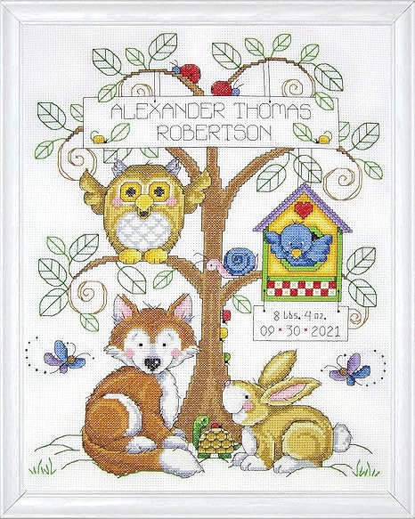 Design Works Crafts, Baby's Forest Counted Cross Stitch Kit