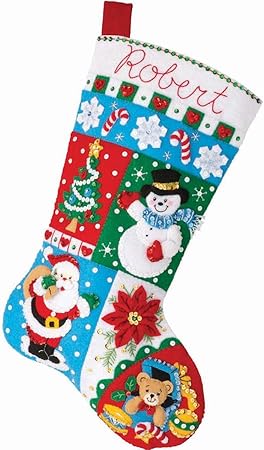 Bucilla, Holiday Patchwork, Felt Applique 18