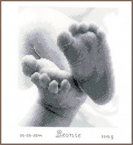 Vervaco Counted Cross Stitch Kit Little Baby Feet PN-0149170