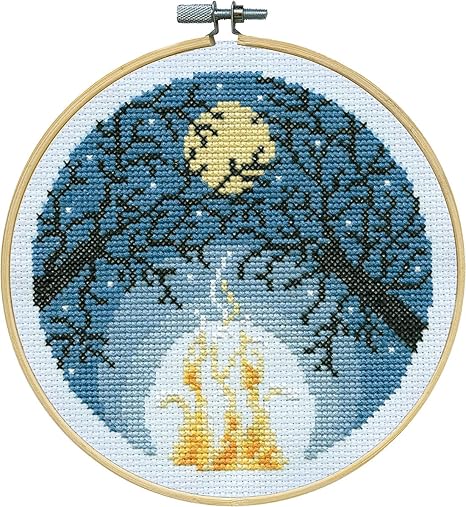 Design Works Crafts Campfire Counted Cross Stitch Kit with Hoop