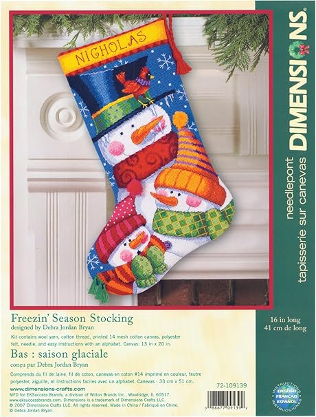 Dimensions Needlecrafts Needlepoint, Freezin' Season Stocking