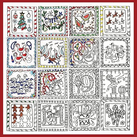 Tobin 12 Days Stamped Zenbroidery Kit, Multi-Colour