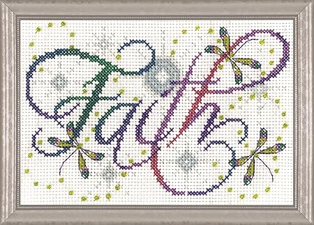 Design Works Crafts Inc. Faith, 5'' x 7' Cross Stitch Kit, 5