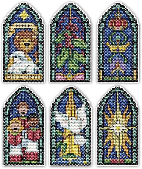 Design Works Crafts Peace on Earth Counted Cross Stitch Ornament Kit, Various (Holiday/Christmas)