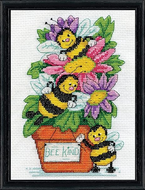 Design Works Crafts Bee Kind Counted Cross Stitch Kit