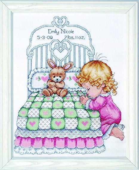 Tobin Bedtime Prayer Girl, Cross Stitch Kit, 11