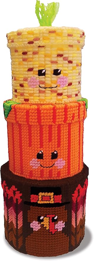 Design Works Crafts Harvest Nesting Boxes Plastic Canvas Kit