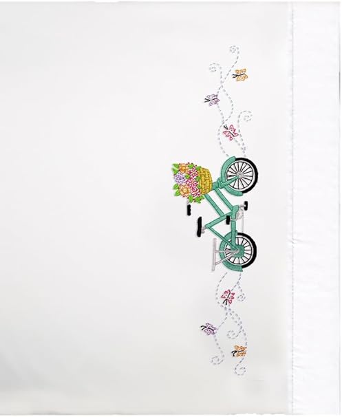 Tobin Stamped Pillowcases, Bicycle, 20