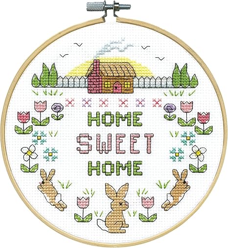 Design Works Crafts Sweet Home Counted Cross Stitch Kit with Hoop