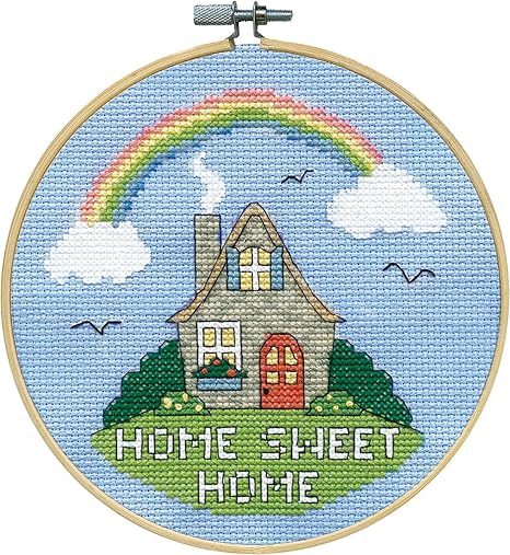 Design Works Crafts Sweet Home Counted Cross Stitch Kit with Hoop