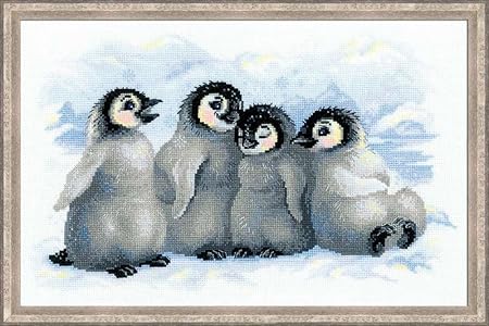 RIOLIS 1323 - Funny Penguins - Counted Cross Stitch Kit 15.75