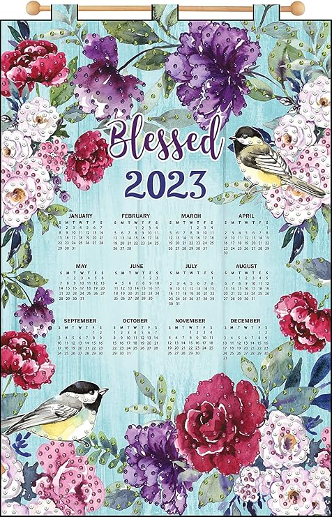 Design Works Crafts 2023 Sequin Calendar Kit, Blessed