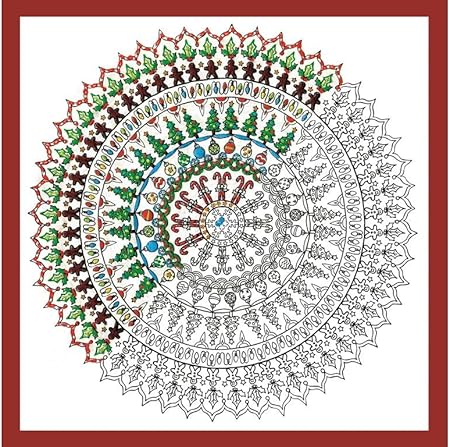 Design Works Crafts Zenbroidery, Christmas Mandala, 10