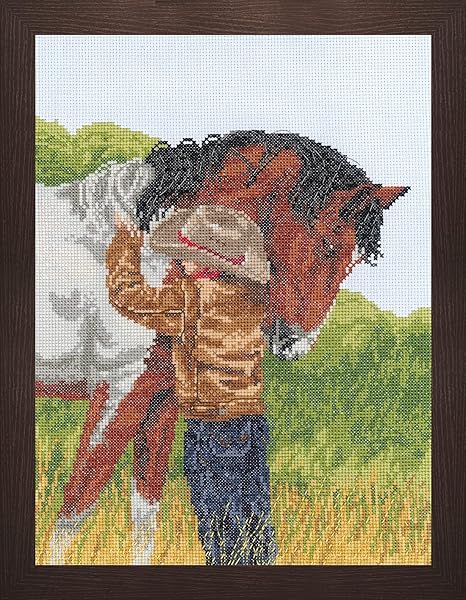 Janlynn Horse Crazy Cross Stitch Kit, 9