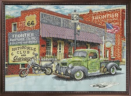 Design Works Crafts Cross Stitch Kit, Frontier Hardware (14 Count)