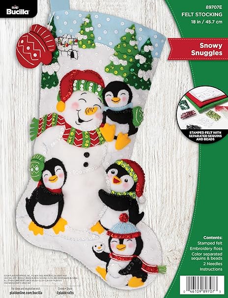 Bucilla, Snowy Snuggles, Felt Applique 18