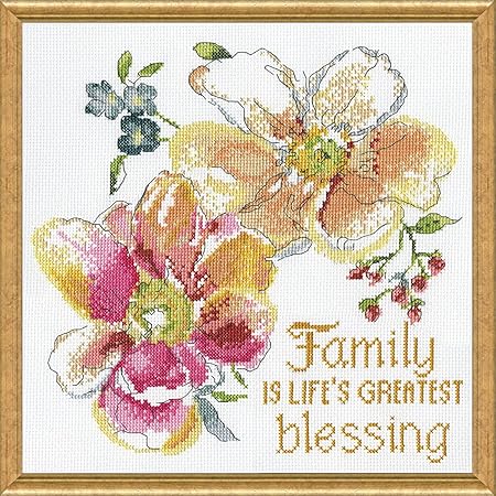 Design Works Crafts, Family Blessings Counted Cross Stitch Kit