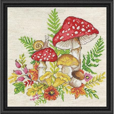 Design Works Crafts Inc. Mushrooms Counted Cross Stitch Kit, Multi