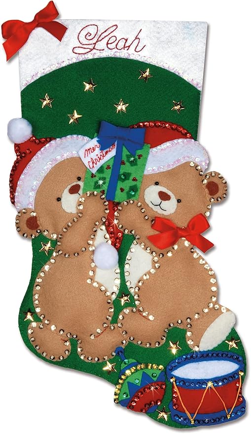 Tobin Teddy Bear Fun Felt Stocking Kit