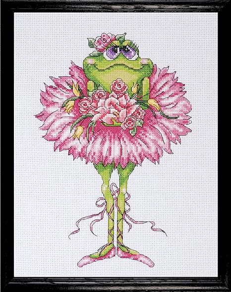 Design Works Crafts Tobin Frog Bouquet Counted Cross Stitch Kit-7