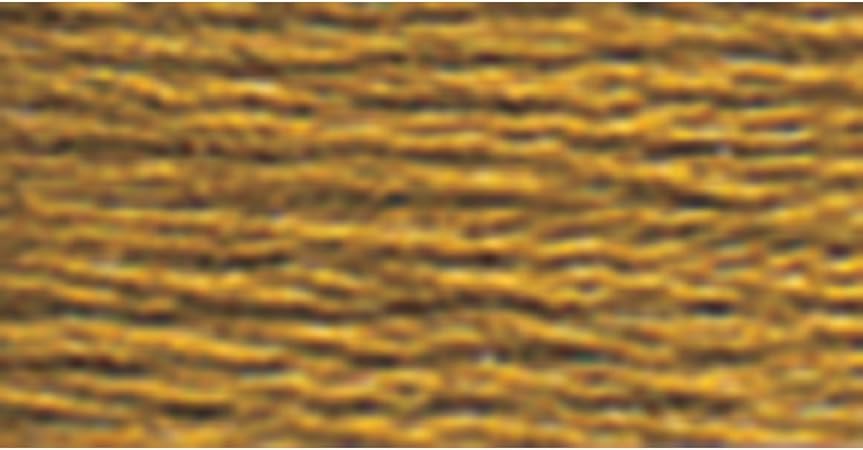 DMC 117-167 Mouline Stranded Cotton Six Strand Embroidery Floss Thread, Dark Yellow Beige, 8.7-Yard