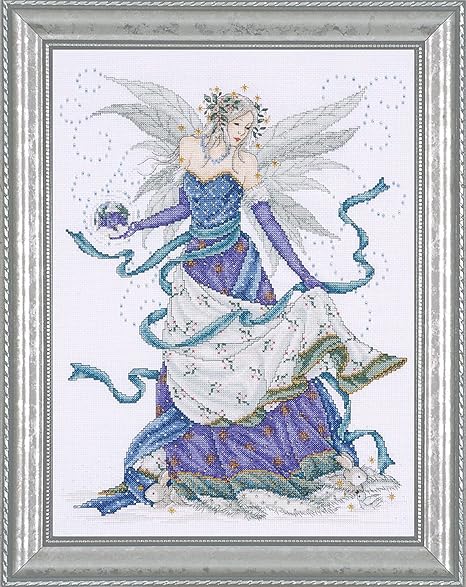 Design Works Crafts Ice Fairy Counted Cross Stitch Kit, Blue, Purple, White