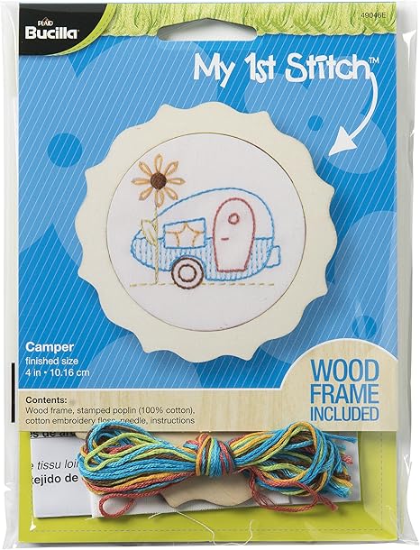 Bucilla My 1st Stitch Stamped Embroidery Kit, 4